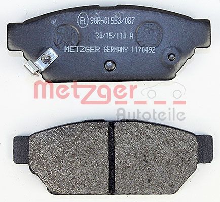 METZGER 1170492 Bremsbelagsatz, Scheibenbremse